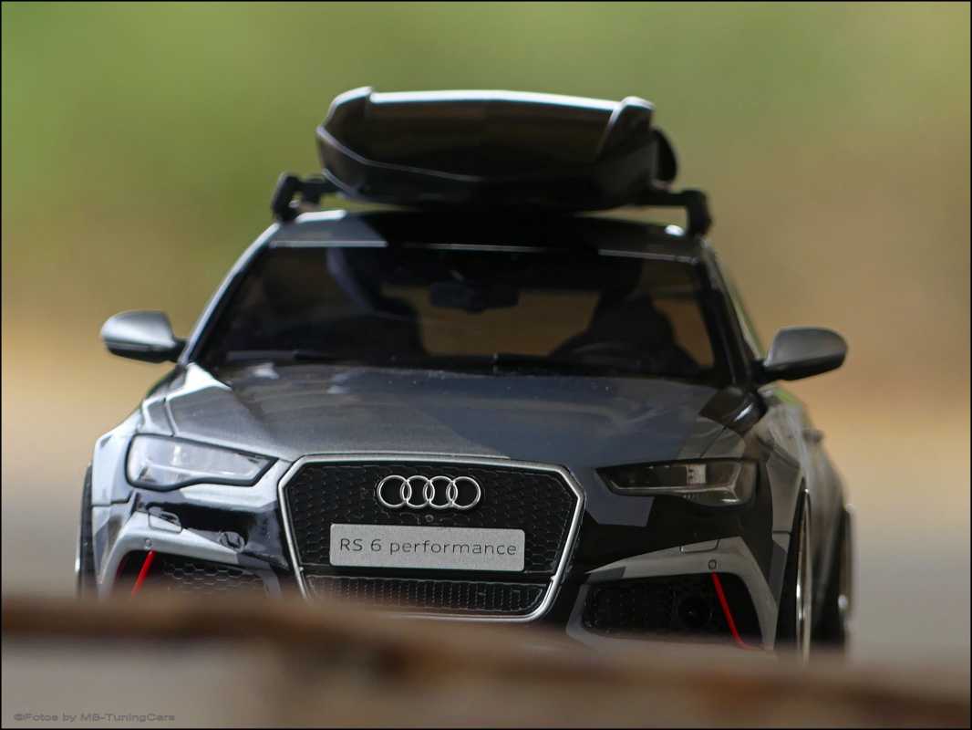 1:18 Audi RS6 Show Camouflage New Design Roof Top + BBS Echt Alufelgen